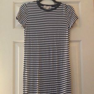 Michael Kors striped short-sleeved maxi dress XS